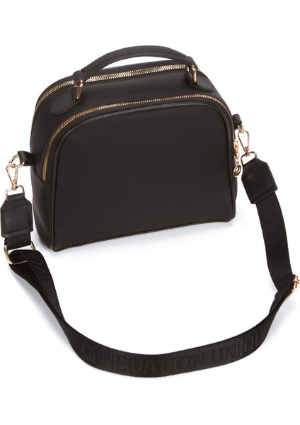 Kadın Kumaş Uzun Askılı El ve Omuz Çantası – Siyah – NEW373 indirimleri