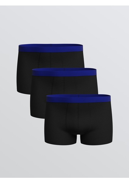 Yeni Sezon Standart Kalıp Pamuklu Esnek Erkek Boxer 3'lü