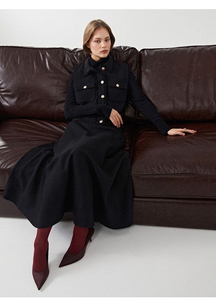 Yeni Sezon Gömlek Yaka Kadın Tüvit Yelek