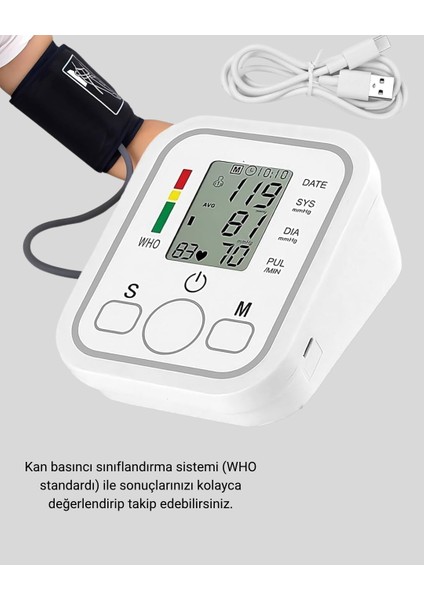 Üst Koldan Ölçüm Dijital Tansiyon Aleti – Ihb Aritmi Uyarılı ve Çift Hafız - M785B118-N68 modelleri