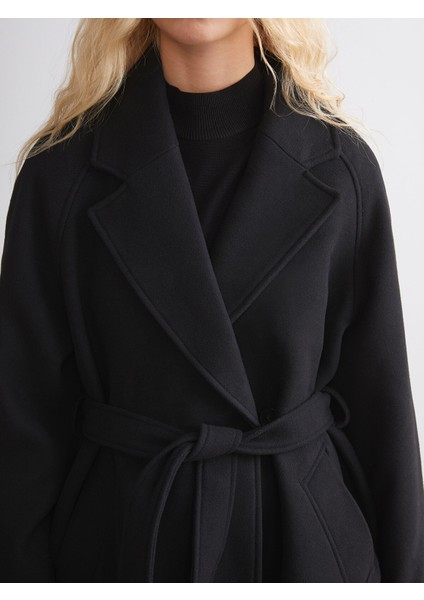 Yeni Sezon Kruvaze Yaka Kadın Kaşe Kaban modelleri