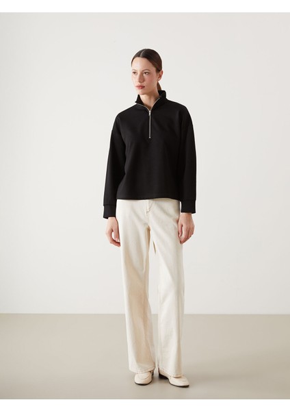 Yeni Sezon Dik Yaka Kadın Sweatshirt Tunik fiyatları