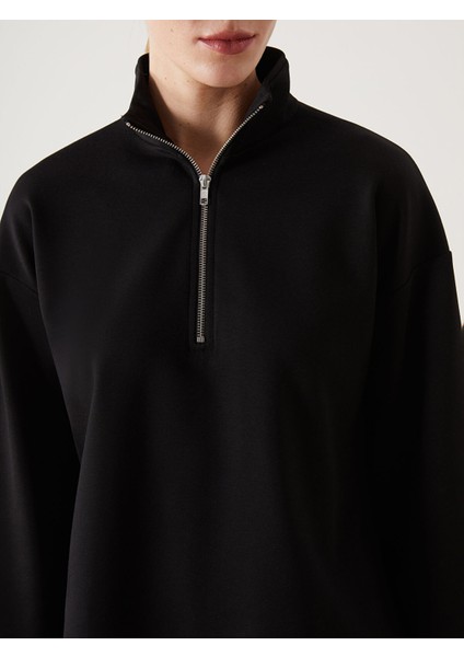 Yeni Sezon Dik Yaka Kadın Sweatshirt Tunik modelleri