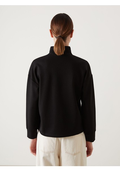 Yeni Sezon Dik Yaka Kadın Sweatshirt Tunik fırsatları