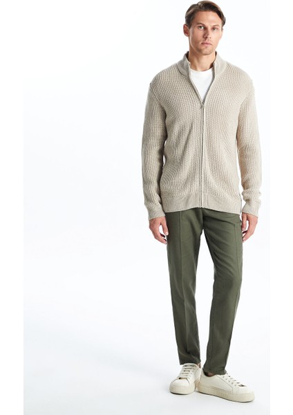 Yeni Sezon Standart Kalıp Dik Yaka Erkek Triko Hırka fiyatları