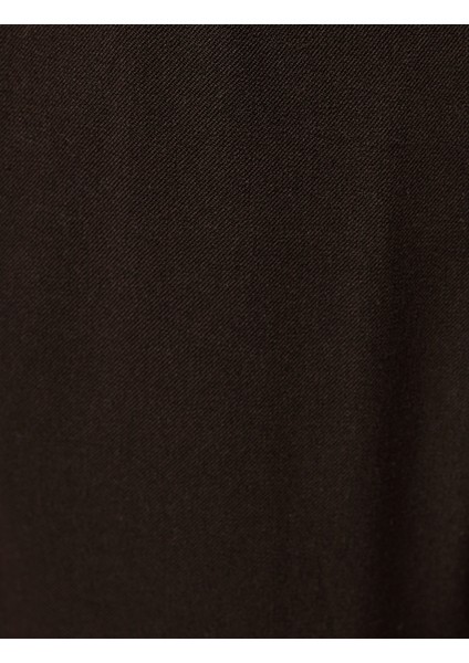 Regular Fit Beli Lastikli Cepli Viskon Karışımlı Kumaş Pantolon