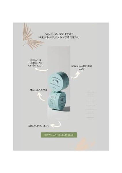 Ref Stockholm-Ref Dry Shampoo Paste 85 ml Kuru Şampuan Macunu