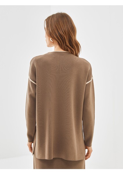 Yeni Sezon Dik Yaka Kadın Triko Kazak fırsatları