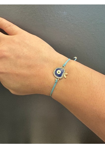 Zirkon Taşlı Elma Ip Bileklik