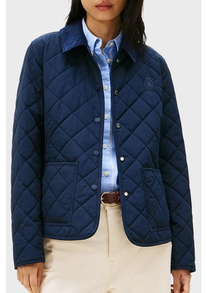 Kapitoneli Su Itici Slim Fit Düğmeli Ceket Bayan Ceket WW0WW47448 C1G