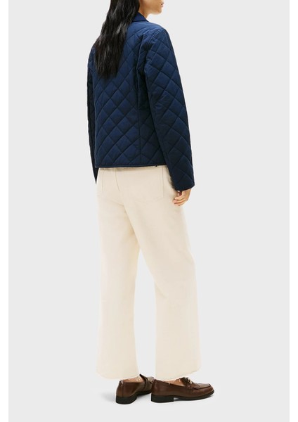 Kapitoneli Su Itici Slim Fit Düğmeli Ceket Bayan Ceket WW0WW47448 C1G modelleri