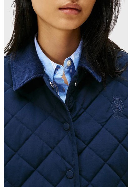 Kapitoneli Su Itici Slim Fit Düğmeli Ceket Bayan Ceket WW0WW47448 C1G fırsatları