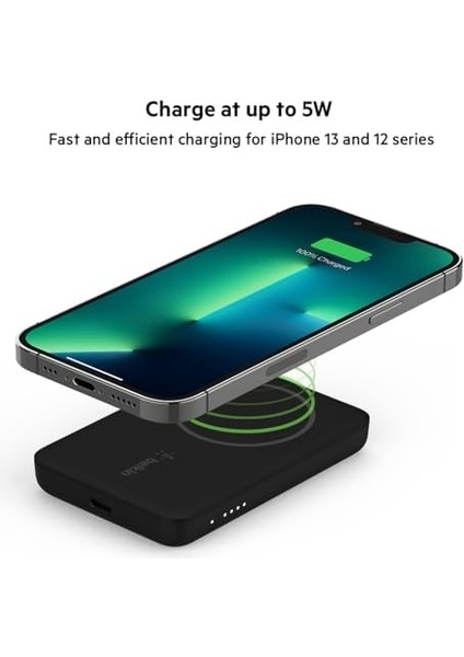 Manyetik Kablosuz Güç 2.5k ( ile Uyumlu Taşınabilir Şarj Cihazı, 2500 Mah Küçük Kapasiteli Kompakt Mini Hızlı Şarj, Usb-C - Usb-C Kablosu Dahil) - Siyah modelleri