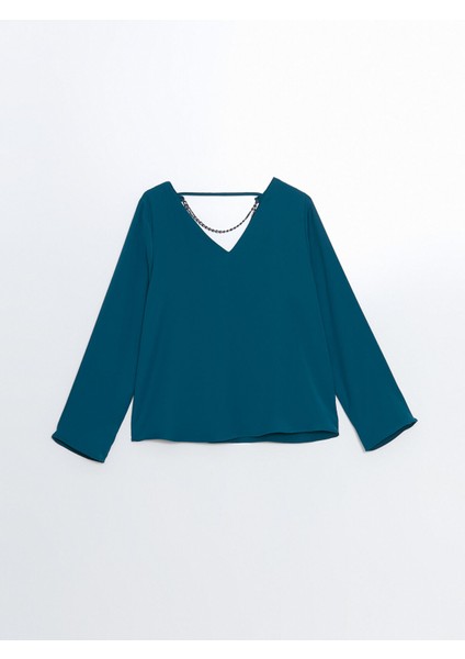 Yeni Sezon V Yaka Kadın Bluz indirimleri