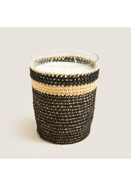 & Tığ Işi Kokulu Mum 14X17 cm Siyah