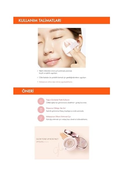 Mıssha Ton Eşitleyici Aydınlık Görünüm Sağlayan Kapatıcı Krem Glow Tone Up Rose Pact