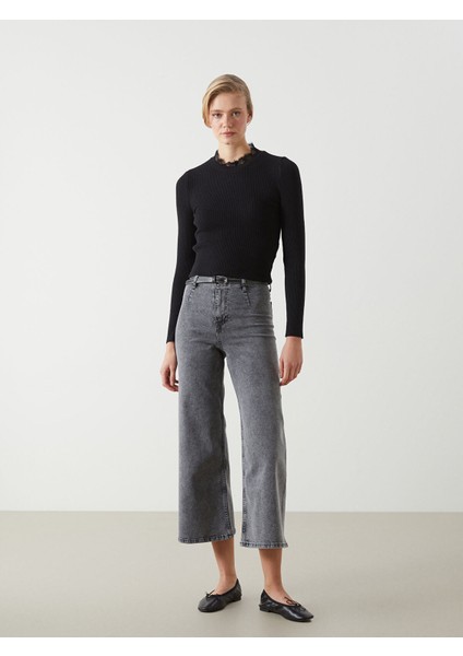 Yeni Sezon Dik Yaka Kadın Triko Kazak