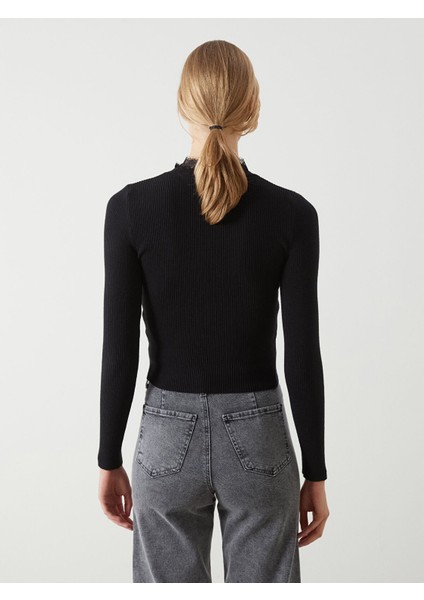 Yeni Sezon Dik Yaka Kadın Triko Kazak fırsatları