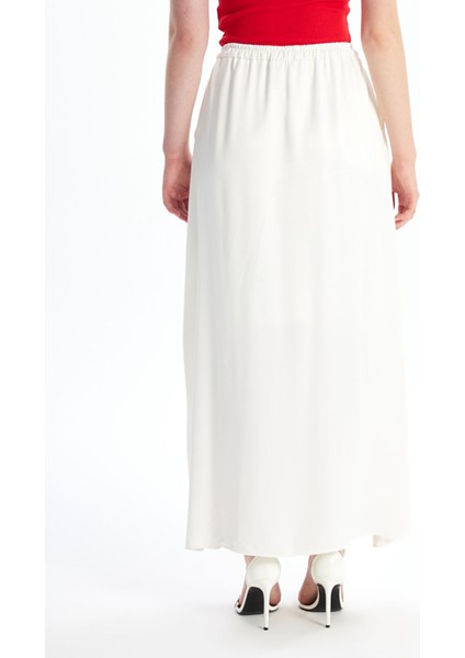 Yeni Sezon Beli Lastikli Düz Poplin Kadın Etek fırsatları