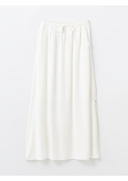 Yeni Sezon Beli Lastikli Düz Poplin Kadın Etek indirimleri