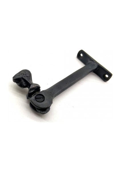 Antika Tarz Dekoratif Pirinç Kafalı Panjur Stoperi - 105X55 Mm, Oksit