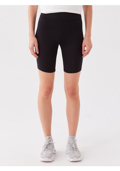 Yeni Sezon Kadın Beli Lastikli Ekstra Dar Fit Düz Şort Tayt modelleri