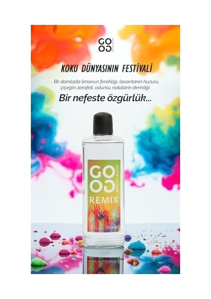 Gogo Remix Kolonya 250ML Cam Şişe