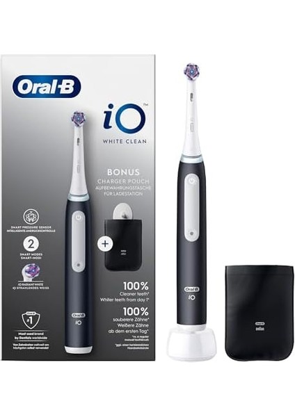 Oral-B Io Şarjlı Diş Fırçası White Clean, Siyah fiyatları