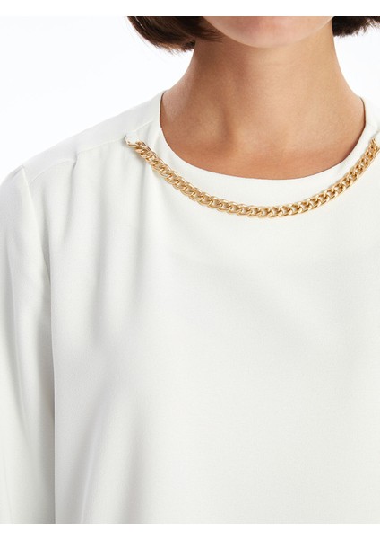 Yeni Sezon Bisiklet Yaka Kadın Bluz modelleri