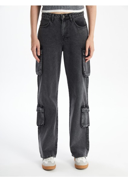 Yeni Sezon Wideleg Kadın Kargo Jean Pantolon fiyatları
