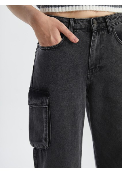 Yeni Sezon Wideleg Kadın Kargo Jean Pantolon modelleri