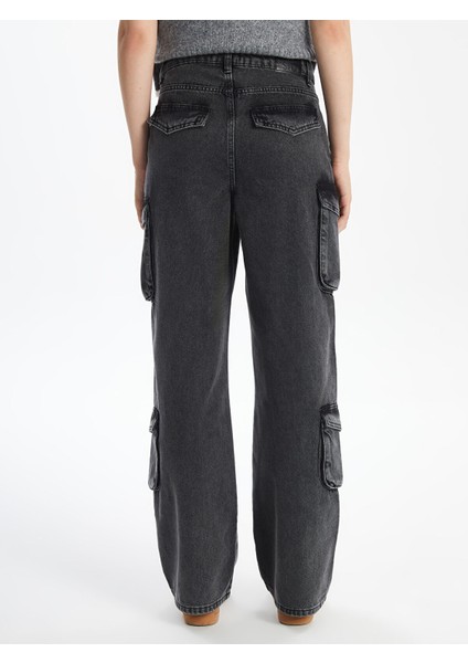 Yeni Sezon Wideleg Kadın Kargo Jean Pantolon fırsatları