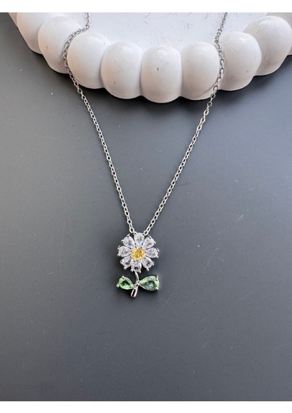 Papatya Kolye Çelik