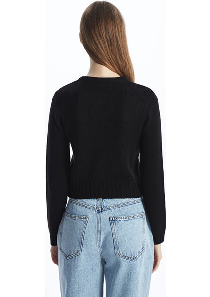 Yeni Sezon Bisiklet Yaka Kadın Triko Hırka fırsatları