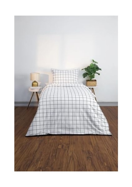 Basic Pamuklu Ranforce Tek Kişilik Nevresim Seti - Beyaz fiyatları