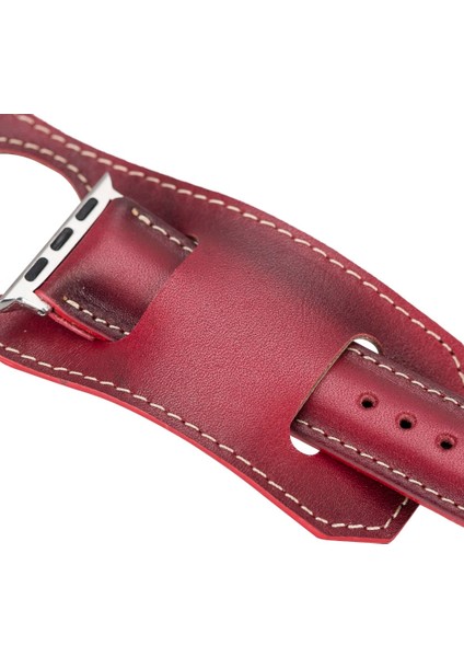 Apple Watch Uyumlu Deri Kordon 42-44-45MM Cuff V4EF modelleri