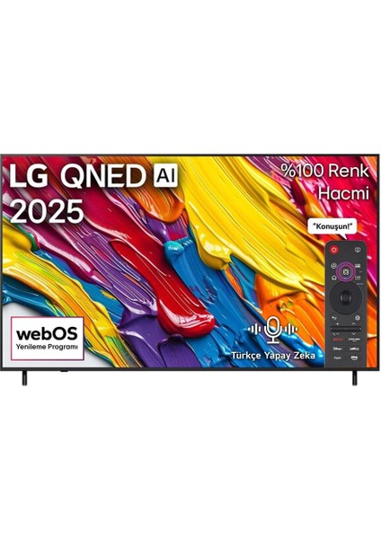 86QNED82A6B 86 Inç 218 cm 4K Smart Tv Aı Sihirli Kumanda HDR10 WEBOS25,UYDULU