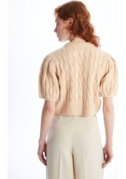 Yeni Sezon Kurdele Detaylı Balon Kollu Prenses Kazak fırsatları