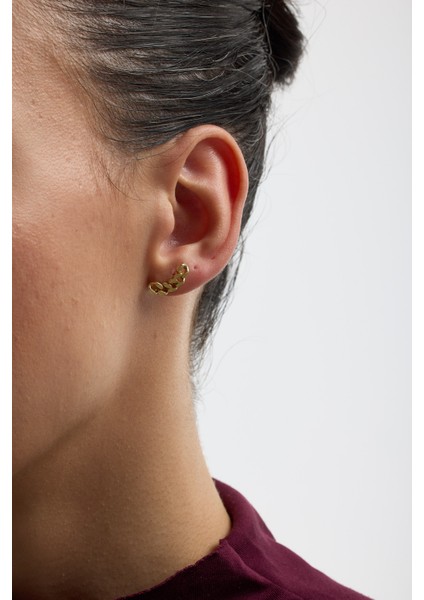14 Ayar Altın Gurmet Zincir Tragus Piercing