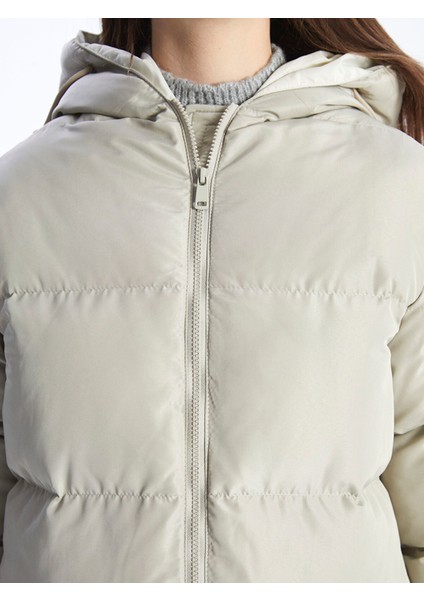 Yeni Sezon Kadın Kapüşonlu Düz Şişme Mont fırsatları