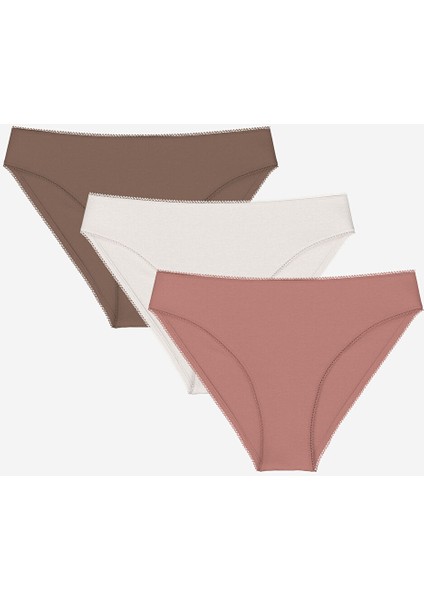 Yeni Sezon Düz Bikini Külot 3'lü