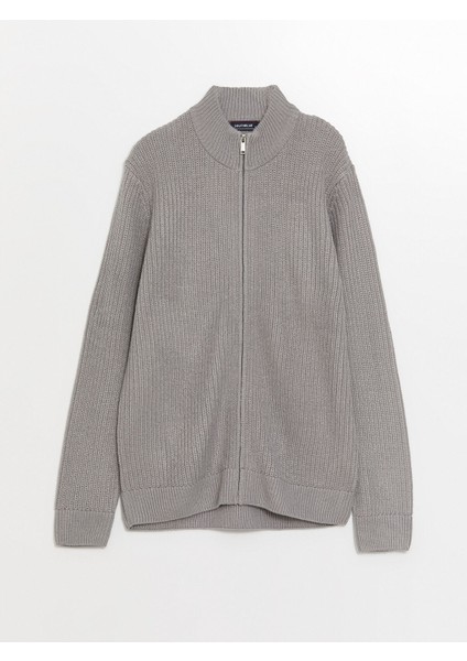 Yeni Sezon Standart Kalıp Dik Yaka Erkek Triko Hırka indirimleri