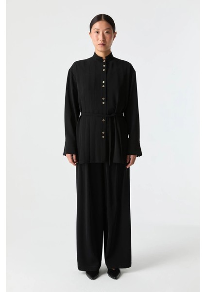 Pilise Detaylı Dökümlü Gömlek fiyatları