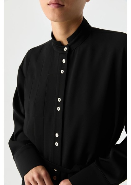 Pilise Detaylı Dökümlü Gömlek fırsatları