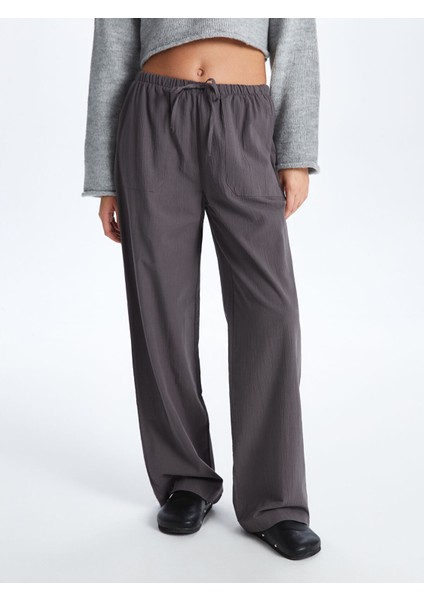Yeni Sezon Beli Lastikli Rahat Kalıp Kadın Pantolon modelleri