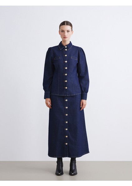 Yeni Sezon Gömlek Yaka Kadın Jean Ceket modelleri