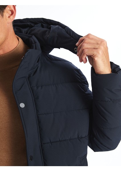 Yeni Sezon Standart Kalıp Kapüşonlu Erkek Mont modelleri