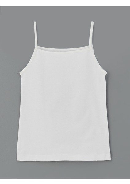 Yeni Sezon Kare Yaka Askılı Kız Çocuk Atlet