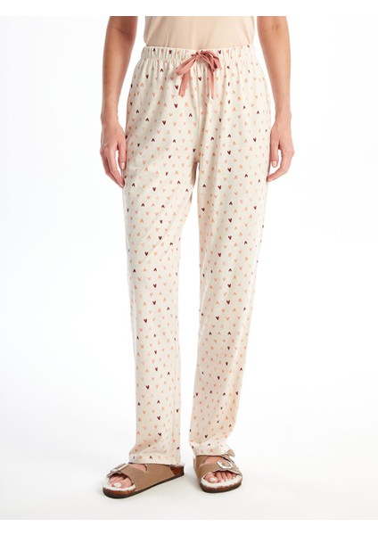 Yeni Sezon Beli Lastikli Desenli Kadın Pijama Alt fiyatları