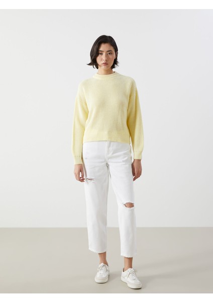 Yeni Sezon Bisiklet Yaka Oversize Kadın Triko Kazak fiyatları